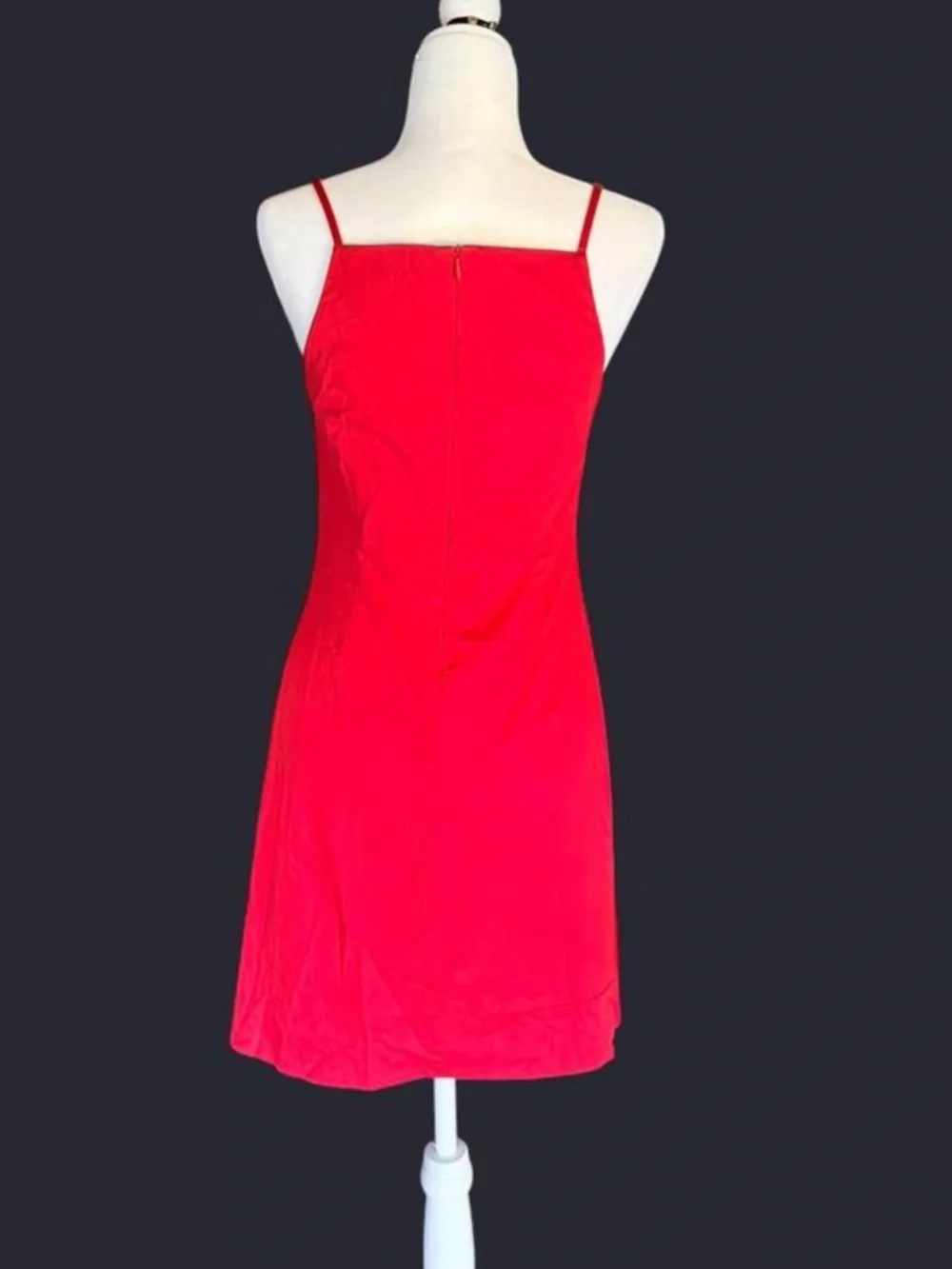 Esprit Red Colorblock Zippered Dress - Picture 2 of 6